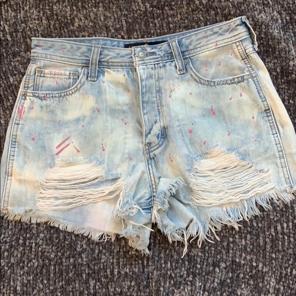 Holister high rise boyfriend shorts RARE